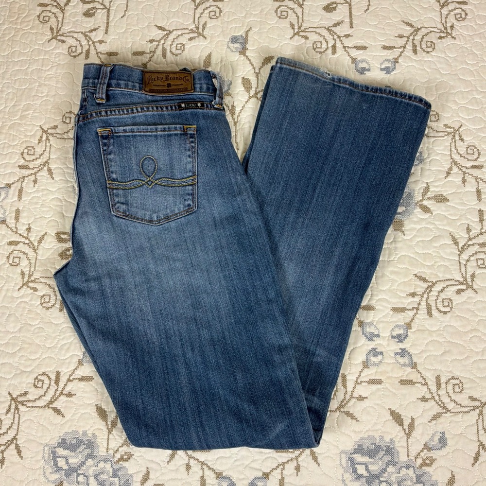 Lucky Brand Sofia Boot Jeans Women 10/30 Blue Good Mid Rise Flare